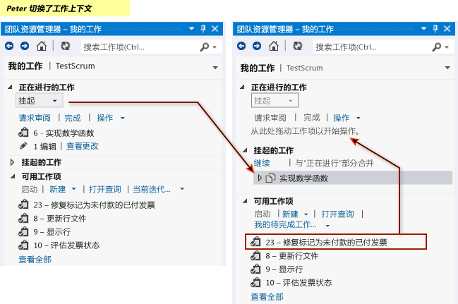 挂起部分工作