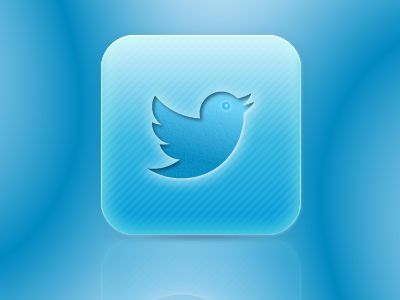 Branding Twitter blues gradient app icon