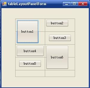 c# winForm TableLayoutPanel学习 合并行的布局及动态增加删除内部控件