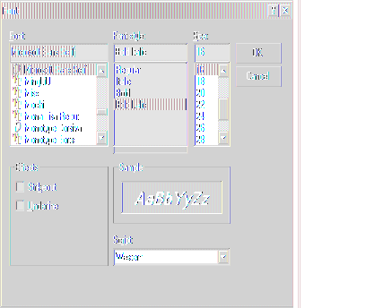 Using System.Windows.Forms.Label and System.Windows.Forms.FontDialog