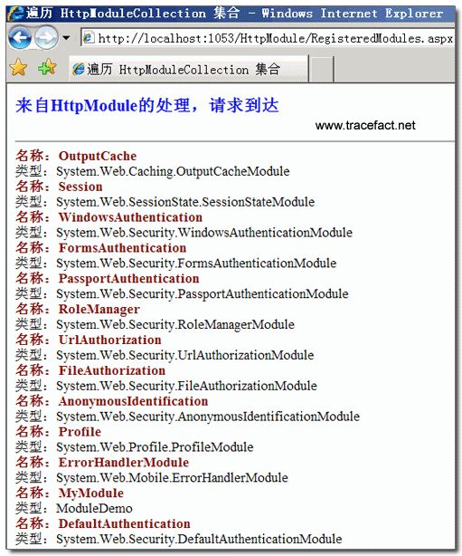 HttpModule 介绍