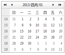 telerik的RadCalendar控件学习