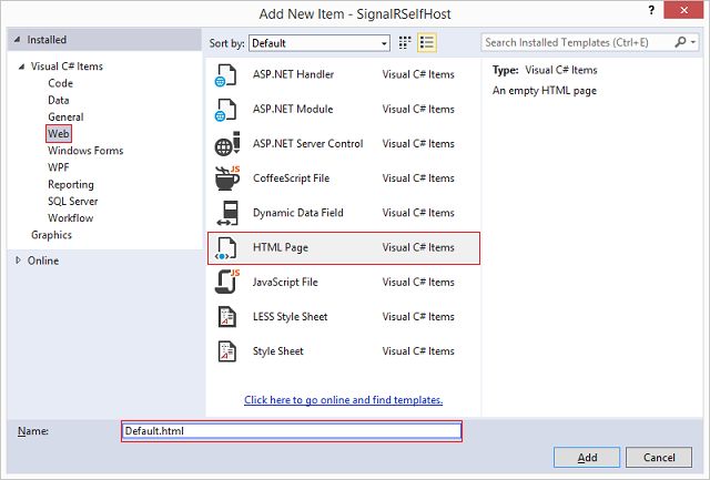 《ASP.NET SignalR系列》第四课 SignalR自托管(不用IIS)