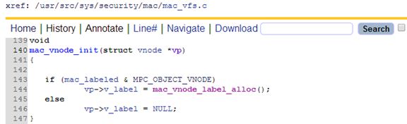 TrustedBSD Mandatory Access Control Framework分析