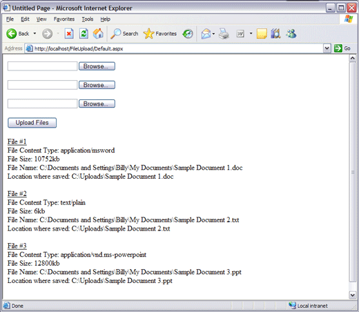 在 ASP.NET 2.0 中上载文件