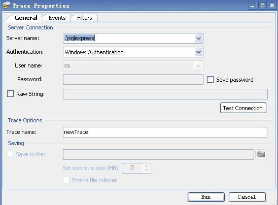 SqlServer2005Express下的事件探查器