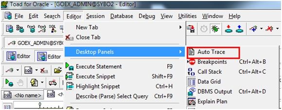 使用 Toad 实现 SQL 优化