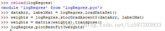 机器学习实战笔记5(logistic回归)