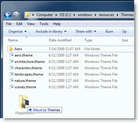 How to Share a Theme With All Users in a Windows 7 Computer?