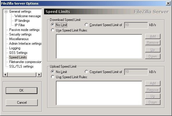 FileZilla Server 设置