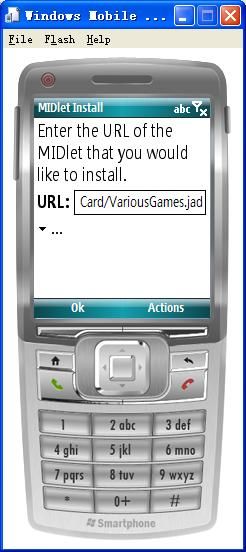 (五)Java游戏部署在Windows Mobile平台仿真器(Microsoft)