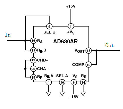 精密整流电路（AD630）
