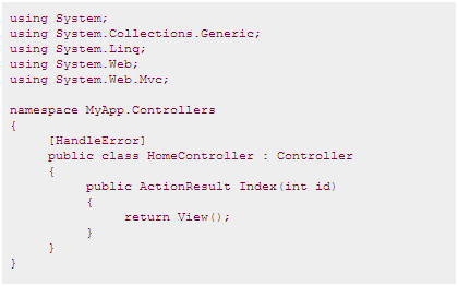 ASP.NET MVC 的URL路由介绍