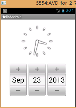 Android入门之时间日期控件