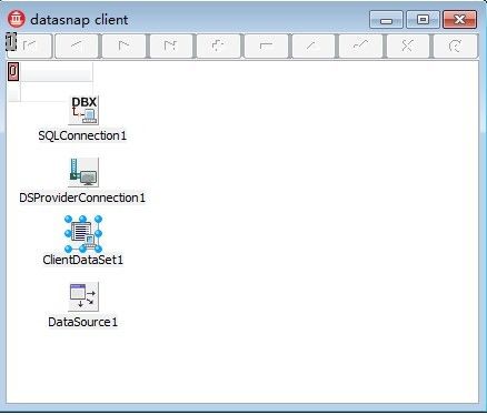 DELPHI DATASNAP 2010 入门操作(2)不写一行代码，绿色三层我也行
