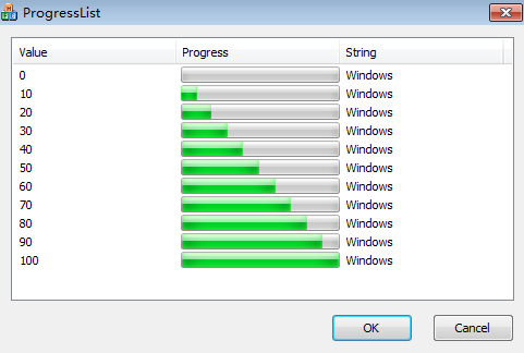 List Control for Support ProgressCtrl