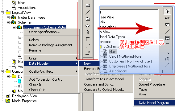 用Rational <wbr>Rose来建立数据库表