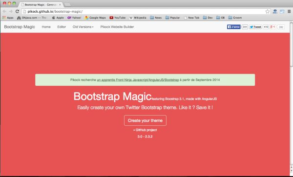 Best bootstrap tools for web designers-bootstrap-magic