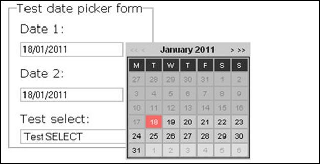 jquery date picker