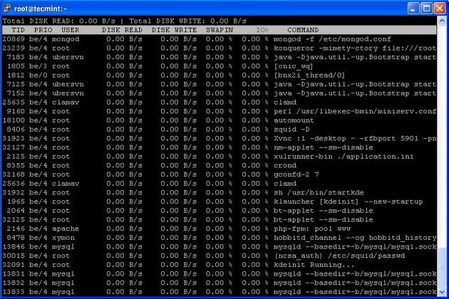 Iotop Command Example