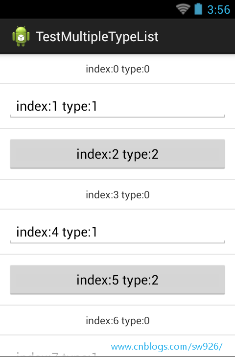 Android ListView添加多种类型的ItemView