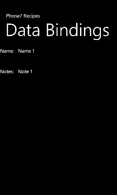 WindowPhone---数据绑定之DataContext