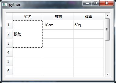 pyqt QTableWidget的使用