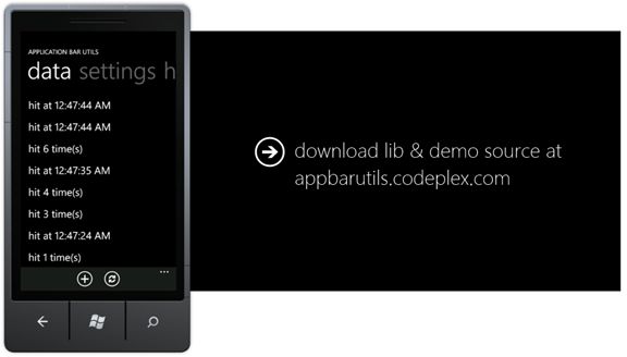 WP7有约（六）：AppBarUtils使用指南