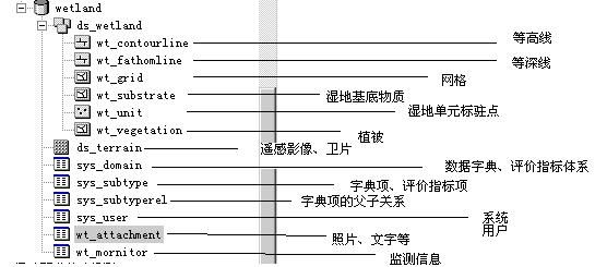 湿地数据模型介绍