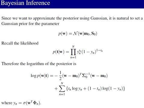 PRML读书会第四章 Linear Models for Classification(贝叶斯marginalization、Fisher线性判别、感知机、概率生成和判别模型、逻辑回归)