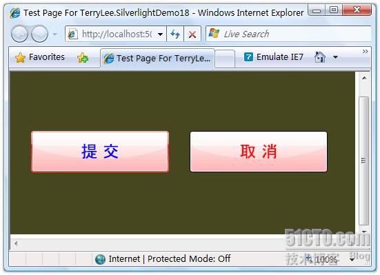 一步一步学Silverlight 2系列（8）：使用样式封装控件观感