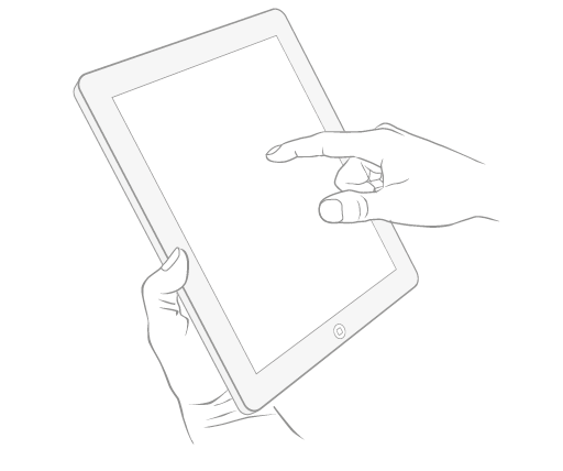 iPad single hand