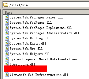 ASP.NET MVC3运行时所需dll文件