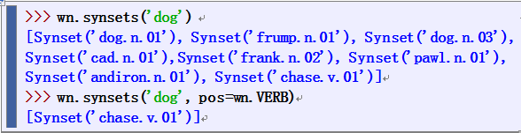 NLTK之WordNet 接口