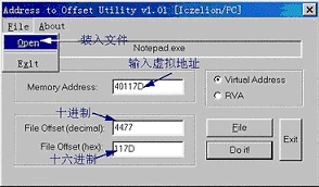 虚拟地址和偏移量转换