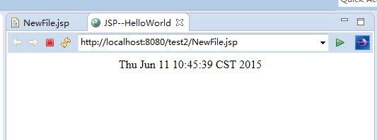 eclipse+tomcat测试JSP