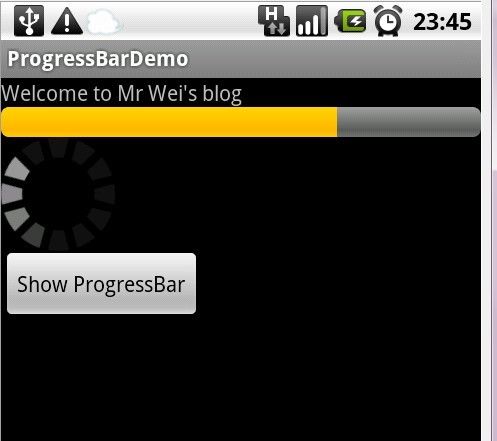 Android 基础教程之-------Android ProgressBar的使用!