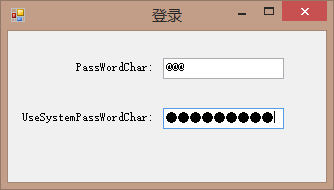 C#-TextBox-登录表单password无形---ShinePans
