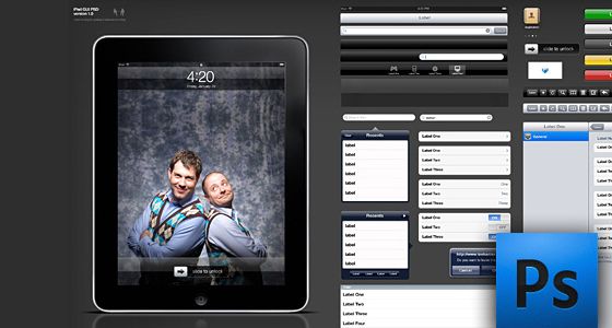 iPad GUI PSD