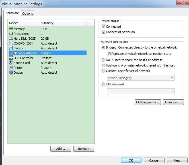 VMWare + Ubntu 和局域网内windows通信