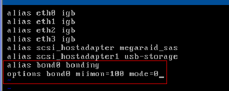 CentOS双网卡绑定bond0