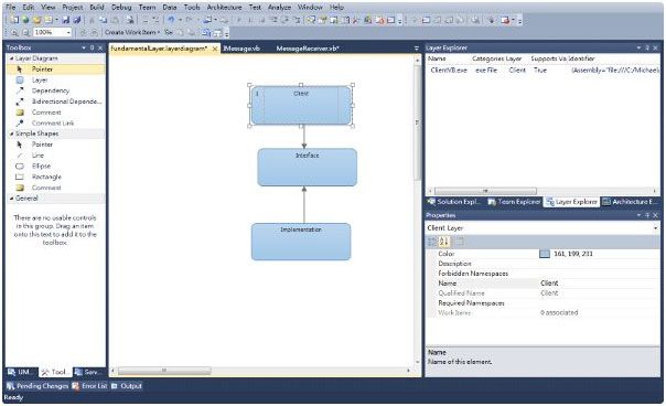 Visual studio 2010 Layer Diagram 实例教程 