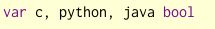 Go Packages、Variables、functions