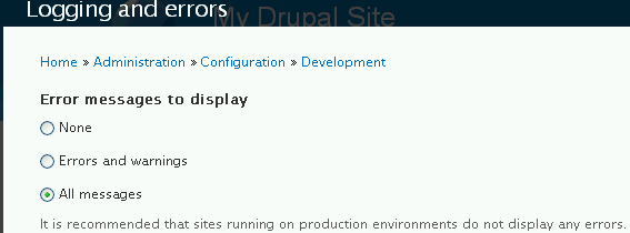 Drupal的错误和异常处理