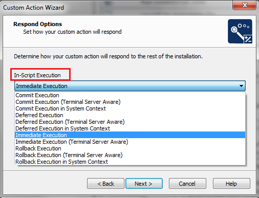 Installation Phases and In-Script Execution for Custom Actions in Windows Installer