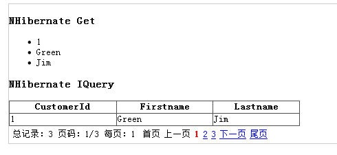 NHibernate + AspNetPager 实现分页