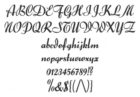 script fonts