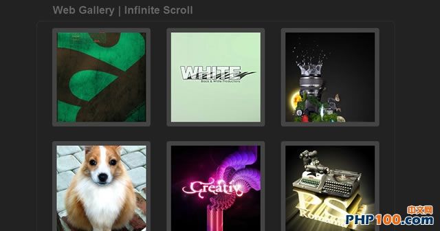 Infinite Scrolling Web Gallery