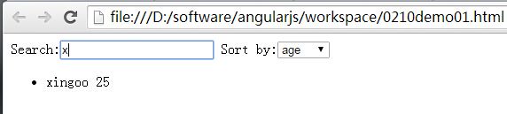 基于AngularJS的过滤与排序