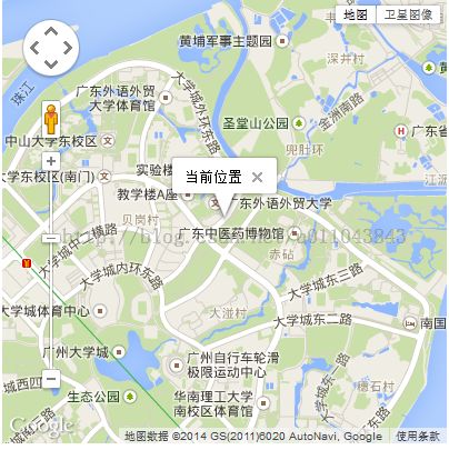 Google Maps API显示地图的小示例